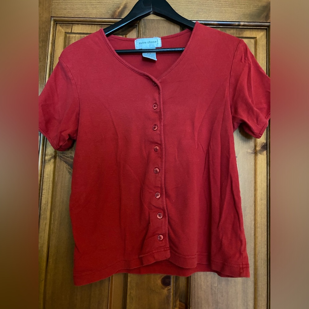 Short sleeves tee with buttons  at the front French brand autre chose size m/m